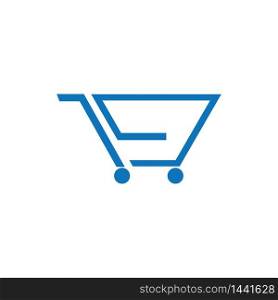 shopping cart logo vector
