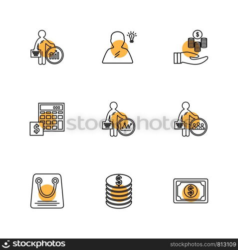 Shopping , cart , money , graph , user interface , credit card , add , garments , dollar , ,shopping bag , coins , icon, vector, design, flat, collection, style, creative, icons