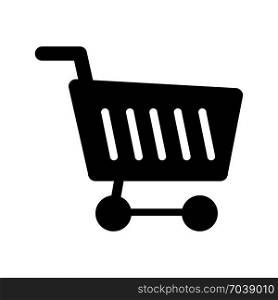 Shopping cart trolley, icon on isolated background