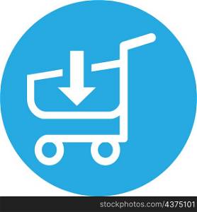 Shopping cart trolley icon sign design