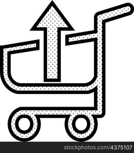 Shopping cart trolley icon sign design