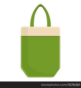 Shopping eco bag icon. Cartoon of shopping eco bag vector icon for web design isolated on white background. Shopping eco bag icon, cartoon style