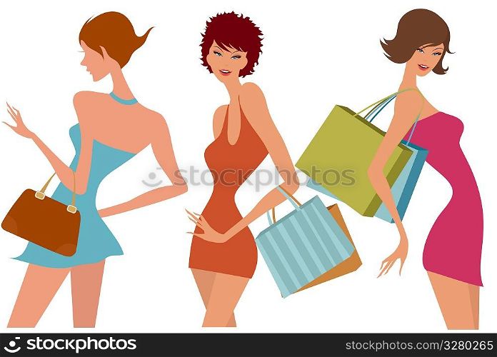 shopping girls