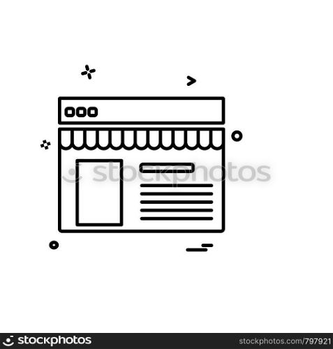 Shopping icon design vector