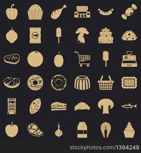 Shopping icons set. Simple style of 36 shopping vector icons for web for any design. Shopping icons set, simple style