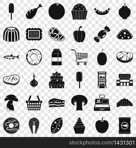 Shopping icons set. Simple style of 36 shopping vector icons for web for any design. Shopping icons set, simple style