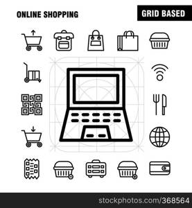 Shopping Line Icon Pack For Designers And Developers. Icons Of Buy, Online, Sale, Sell, Shopping, Bag, Shopping, Side, Vector