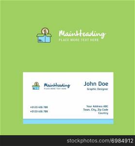 Shopping logo Design with business card template. Elegant corporate identity. - Vector