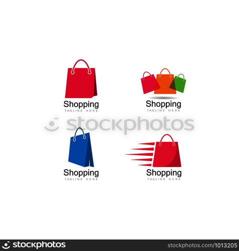 Shopping Logo vector icon illustration design