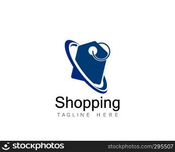 Shopping Logo vector icon illustration design 