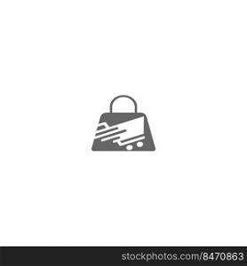 shopping logo vector illustration design
