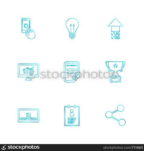 shopping , money , bank , dollar, invoice , idea , bulb, time , credit card , atm card , chemical , sale , icon, vector, design, flat, collection, style, creative, icons