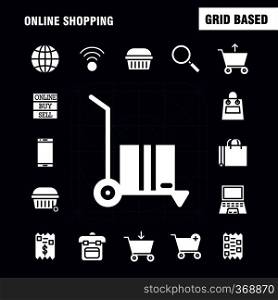 Shopping Solid Glyph Icon Pack For Designers And Developers. Icons Of Buy, Online, Sale, Sell, Shopping, Bag, Shopping, Side, Vector