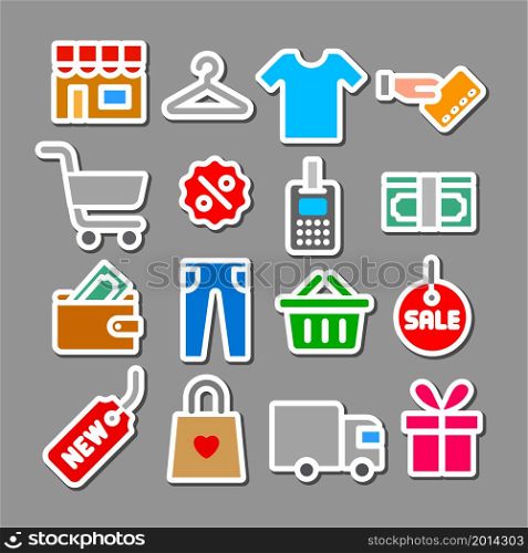 shopping stickers