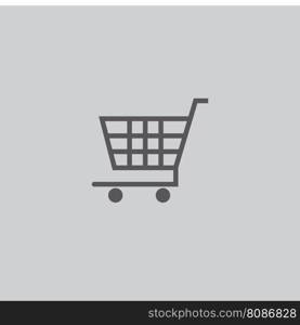 shopping trolley icon vector illustration template design