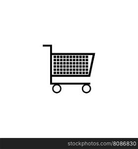 shopping trolley icon vector illustration template design