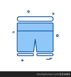Shorts icon design vector