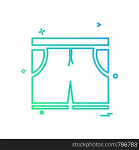 Shorts icon design vector