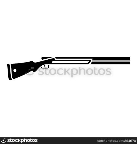Shotgun icon. Simple illustration of shotgun vector icon for web design isolated on white background. Shotgun icon, simple style