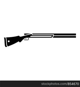 Shotgun icon. Simple illustration of shotgun vector icon for web design isolated on white background. Shotgun icon, simple style
