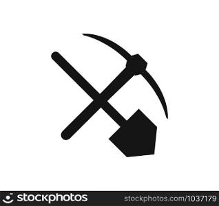 shovel and pickaxe icon