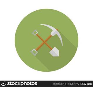 shovel and pickaxe icon