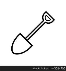shovel - gardening icon vector design template