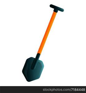 Shovel icon. Cartoon of shovel vector icon for web design isolated on white background. Shovel icon, cartoon style