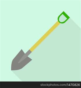 Shovel icon. Flat illustration of shovel vector icon for web design. Shovel icon, flat style
