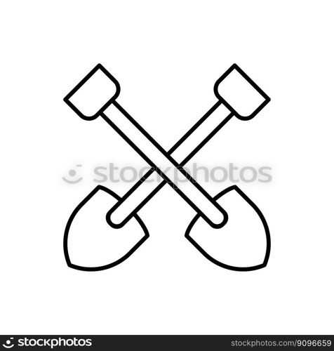 Shovel icon vector design templates simple design and modern