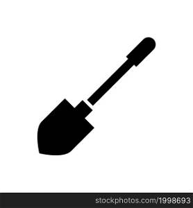shovel icon vector flat design