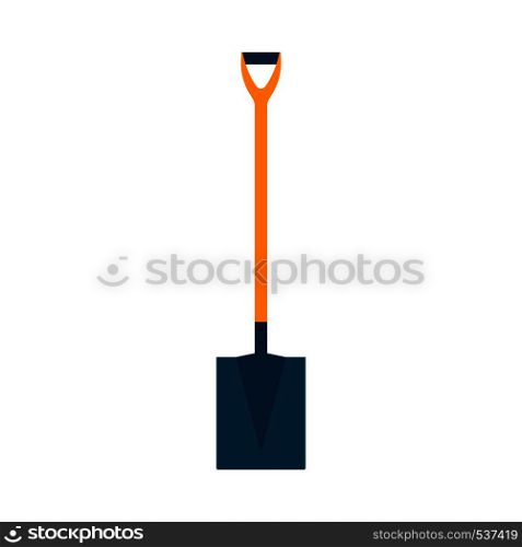 Shovel outdoor road clean symbol vector icon. Agricultural sign industry spade dig tool flat equipment