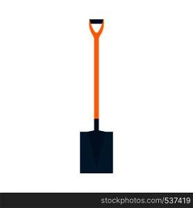 Shovel outdoor road clean symbol vector icon. Agricultural sign industry spade dig tool flat equipment