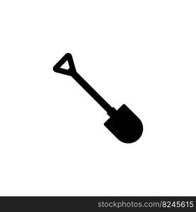 shovel vector icon illustration symbol design