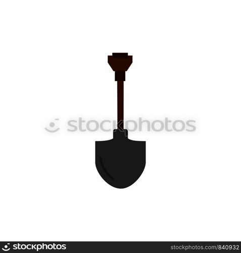 Showel, Shovel, Tool, Repair, Digging Flat Color Icon. Vector icon banner Template