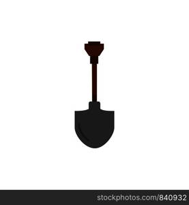 Showel, Shovel, Tool, Repair, Digging Flat Color Icon. Vector icon banner Template