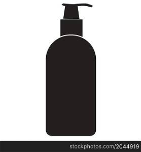 Shower Gel icon on white background. Liquid Soap sign. Shampoo symbol. flat style.