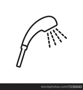 shower icon in trendy flat design