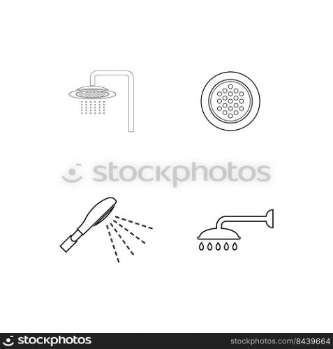 shower icon stock illustration design