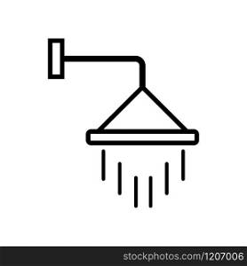 Shower icon vector