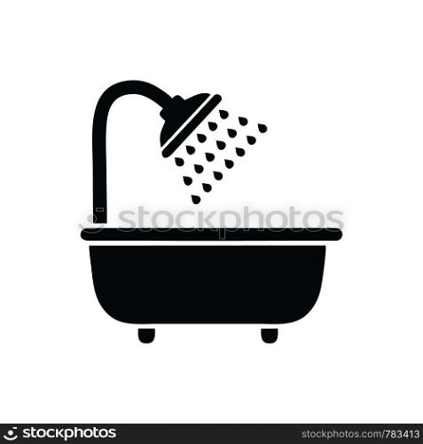 Shower icon Vector. Flat vector illustration