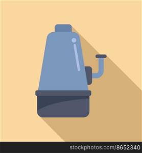 Shower pump icon flat vector. Cleaning pump. Filter repair. Shower pump icon flat vector. Cleaning pump