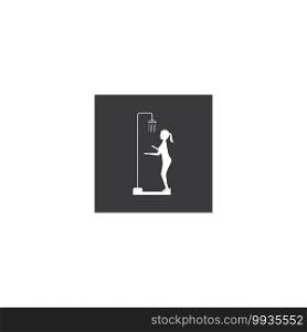 Shower woman icon symbol vector illustration design