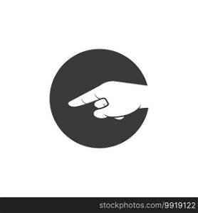 showing hand gesture icon vector illustration design template web