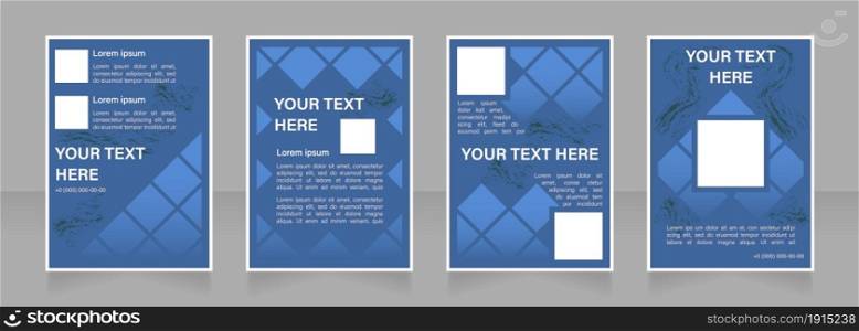 Showing product potential blank brochure layout design. Start-up company. Vertical poster template set with empty copy space for text. Premade corporate reports collection. Editable flyer paper pages. Showing product potential blank brochure layout design