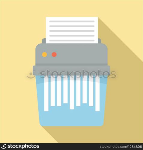 Shredder icon. Flat illustration of shredder vector icon for web design. Shredder icon, flat style