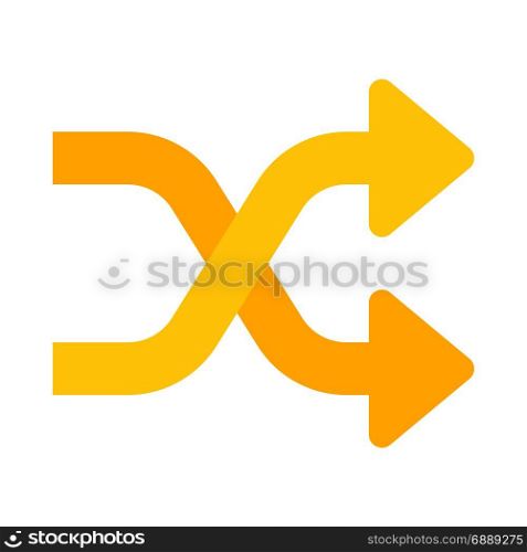 shuffle arrow, icon on isolated background