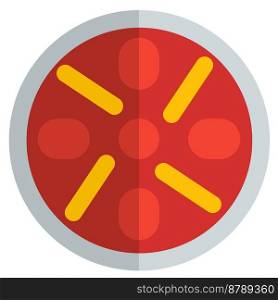 Shuizhu dish line vector icon
