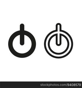 Shut down power On or Off icon . Vector illustration. EPS 10. stock image.. Shut down power On or Off icon . Vector illustration.