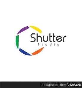 Shutter camera icon vector flat design